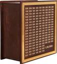 ikkubans 7*7 INCH Wooden Money Saving Box|CashSaver MoneyBox with Counting Target|wooden Coin Bank Coin Bank  (Brown)